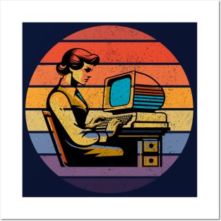 Retro Programmer: Vintage Computing Aesthetic Posters and Art